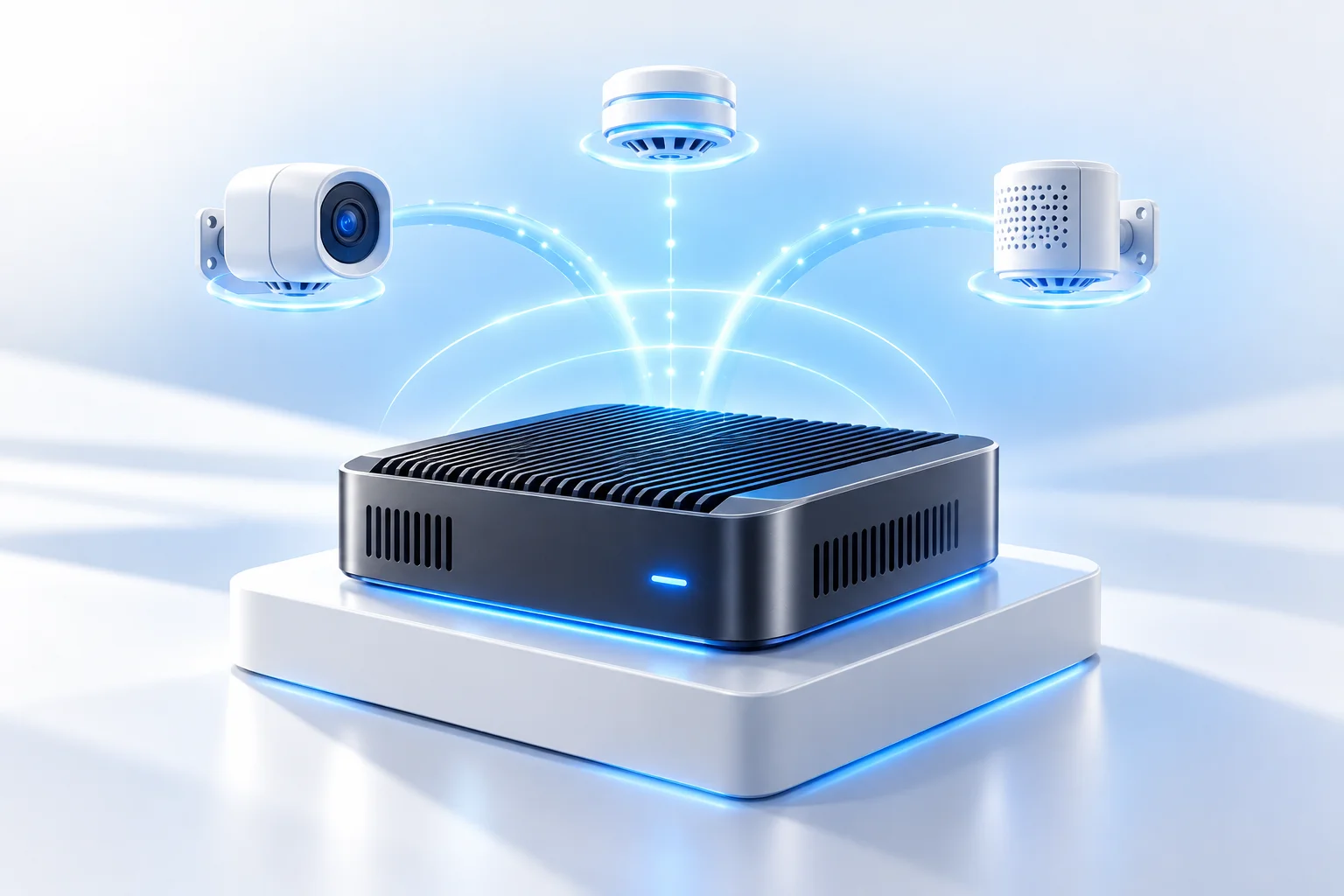 Edge AI systems – edge computing device connected to sensors